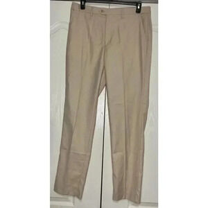 Wangyue Men's Slim Fit Stretch Suit Pants Size 36”Waist x 31” Inseam Pale Rose‎